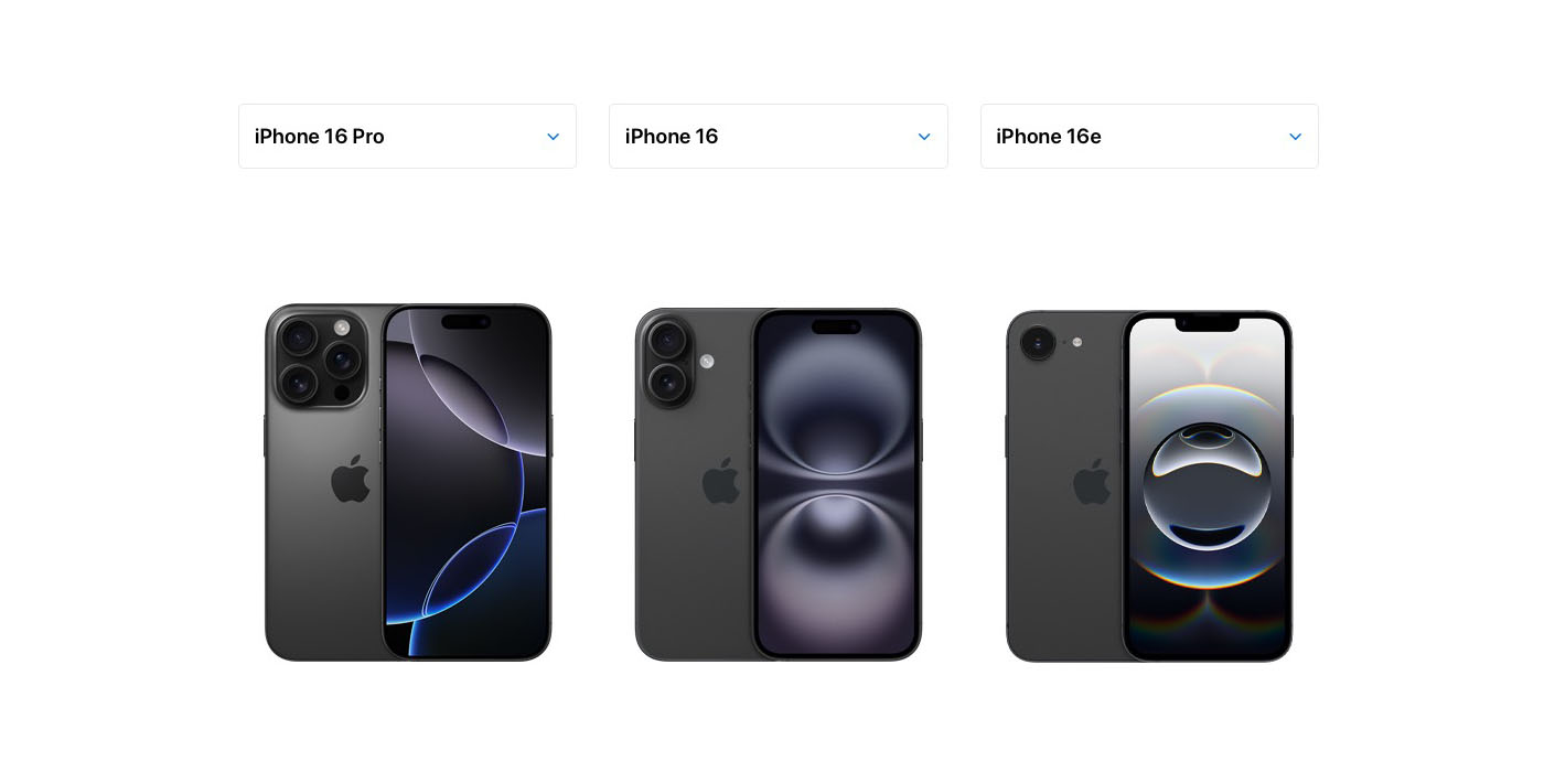 There's a fun hidden message in the official iPhone 16 wallpapers | Three wallpapers shown side-by-side